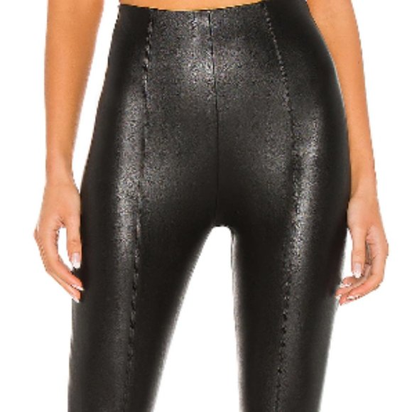 Amanda Uprichard X REVOLVE Malta Faux Black Leather Pants Size Large NWOT - Picture 15 of 15